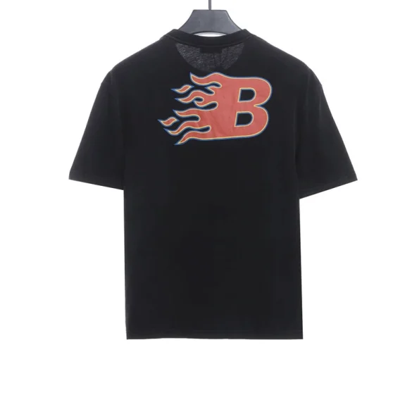Flame letter T-shirt