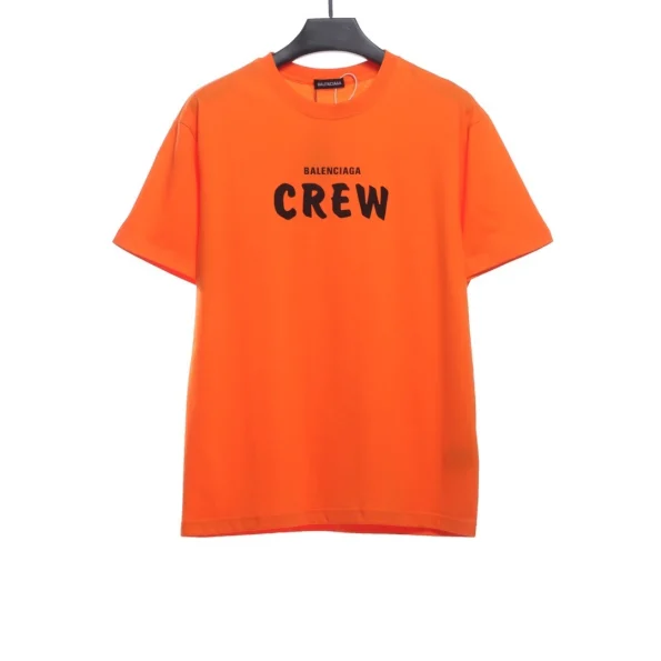 CREW Slogan Print Short Sleeve