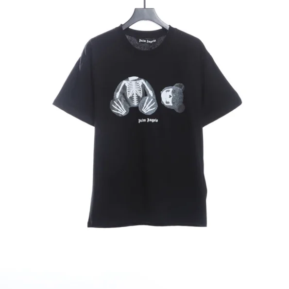 See-Through Gull Bear Print T-Shirt